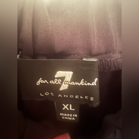 Women’s 7 FOR ALL MAN KIND blouse in black sz XL - Picture 6 of 7